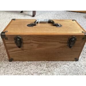 Oak Wood sewing Box Heirloom Series Excellent Condition